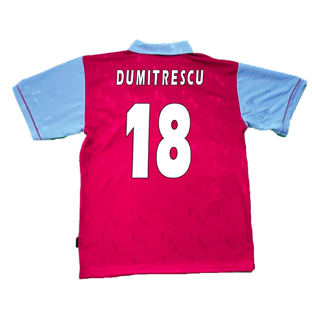 1995-1996 West Ham Centenary Pony Home Shirt (Dumitrescu 18)_2