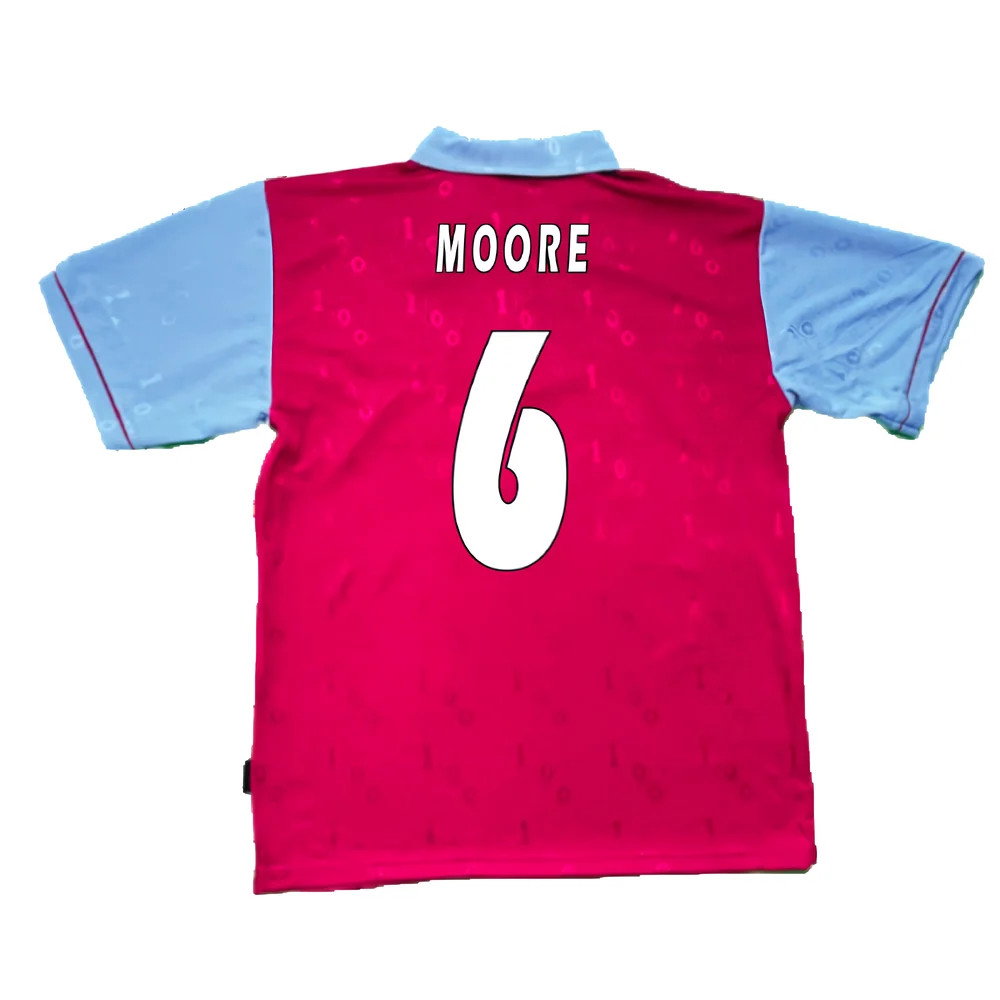 1995-1996 West Ham Centenary Pony Home Shirt (MOORE 6)_2
