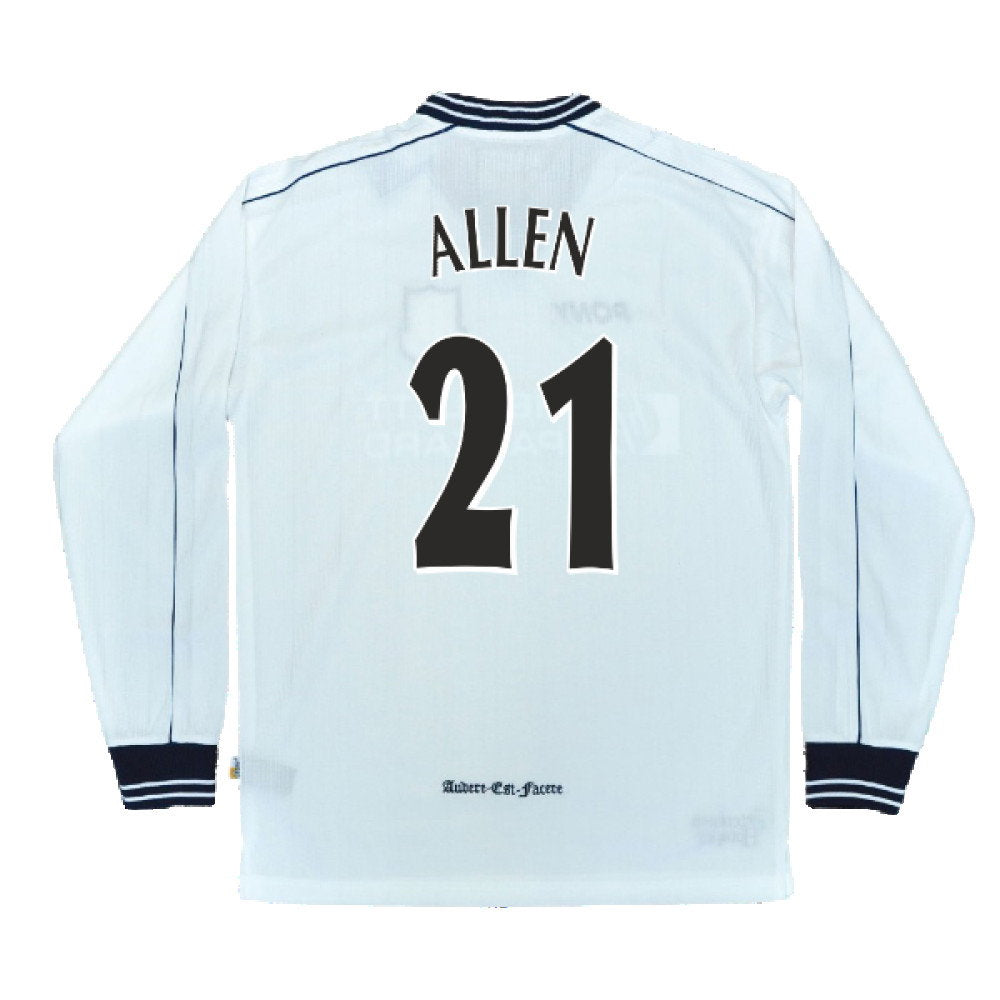 1997-1999 Tottenham Home LS Pony Retro Shirt (Allen 21)_2