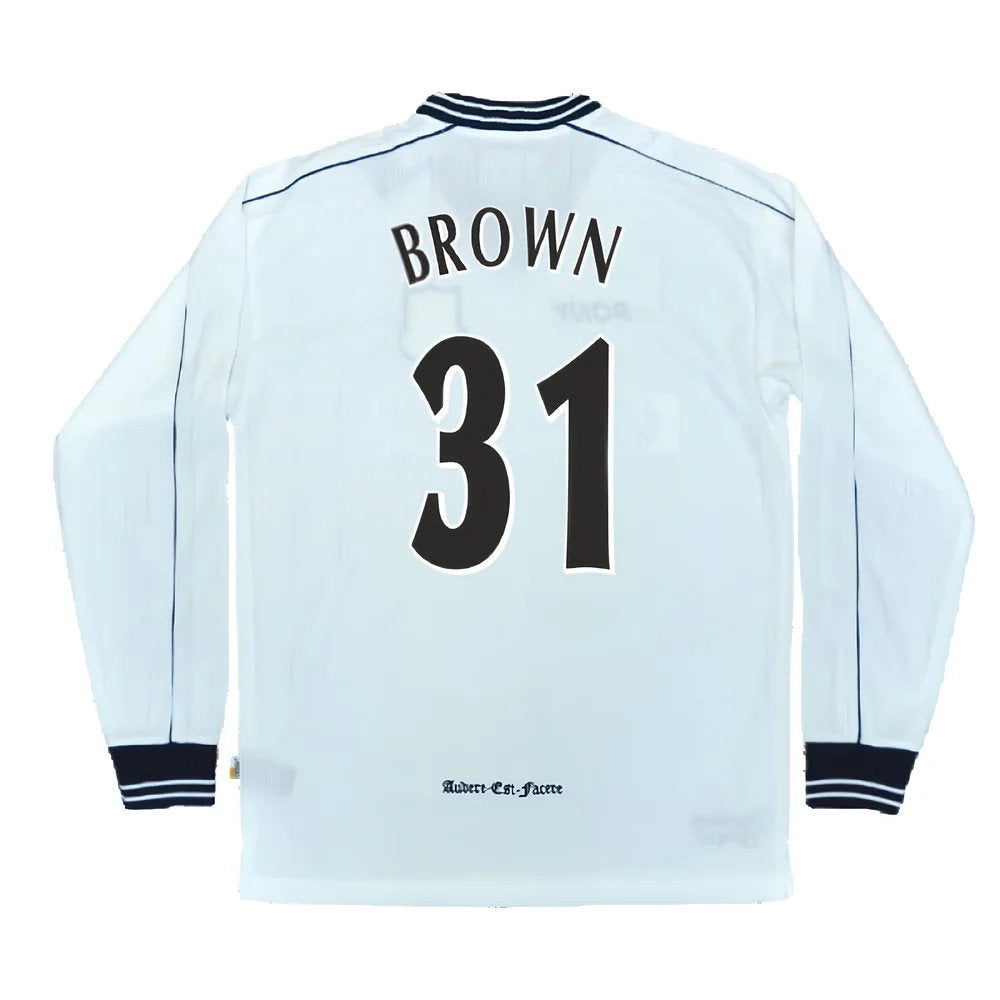 1997-1999 Tottenham Home LS Pony Retro Shirt (Brown 31)_2