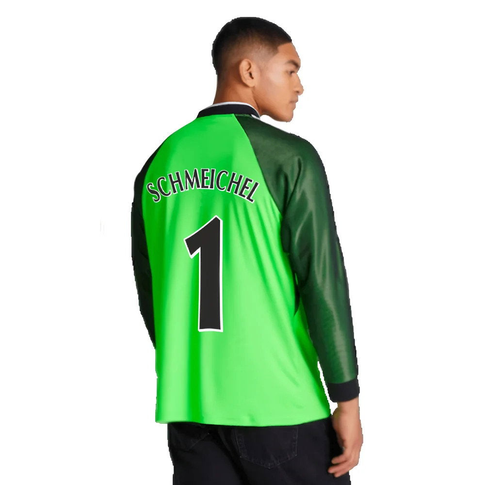1998-1999 Manchester United Retro Goalkeeper Jersey (Green) (Schmeichel 1)_2