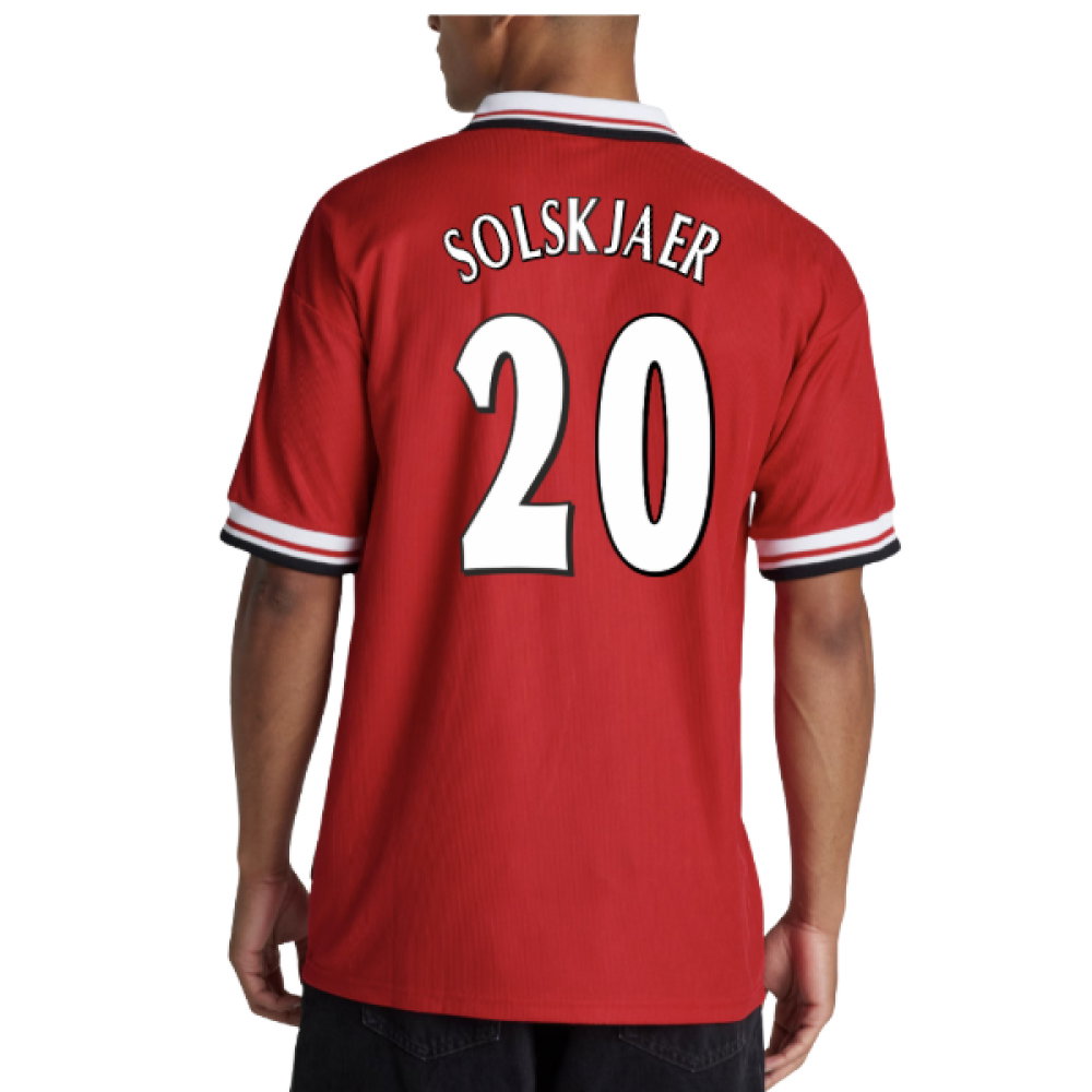 1998-2000 Man Utd Retro Home Shirt (Solskjaer 20)_0