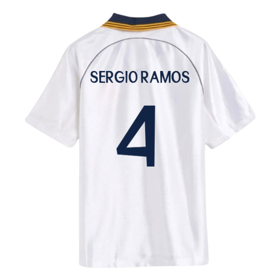 1998-2000 Real Madrid Reissue Home Shirt (Sergio Ramos 4)_0
