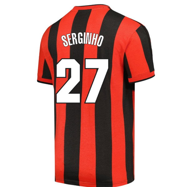 1998 AC Milan Archive T-shirt (Red-Black) (Serginho 27)_0