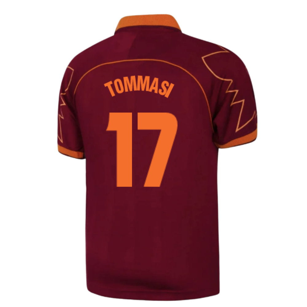 1999-2000 Roma Home Retro Football Shirt (Tommasi 17)_0