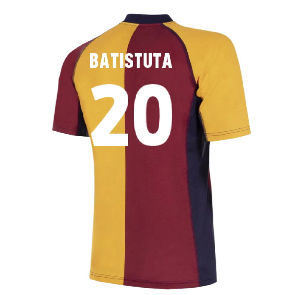 2001-2002 Roma European Retro Football Shirt (Batistuta 20)_0