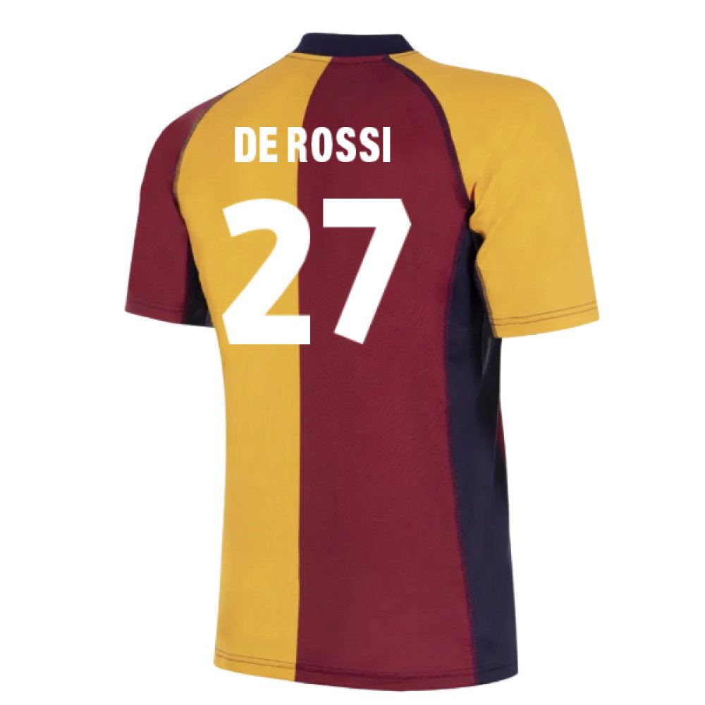 2001-2002 Roma European Retro Football Shirt (De Rossi 27)_0