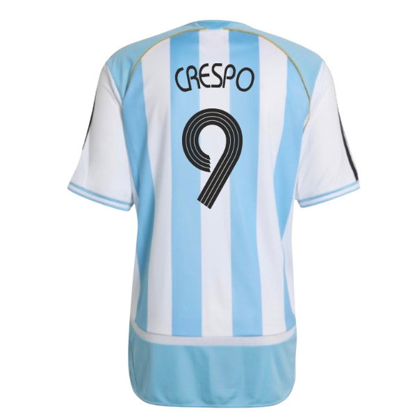 2006 Argentina adidas Reissue Home Shirt (Crespo 9)_0