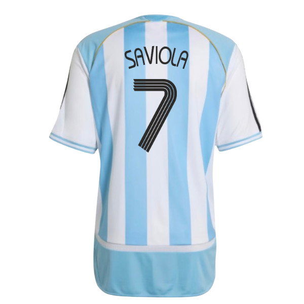2006 Argentina adidas Reissue Home Shirt (Saviola 7)_0