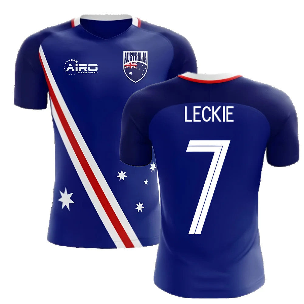 2025-2026 Australia Flag Away Concept Football Shirt (Leckie 7)_2