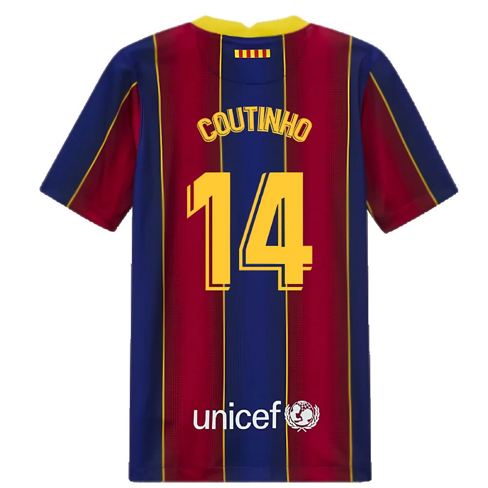 2020-2021 Barcelona Home Jersey (Kids) (COUTINHO 14)_2