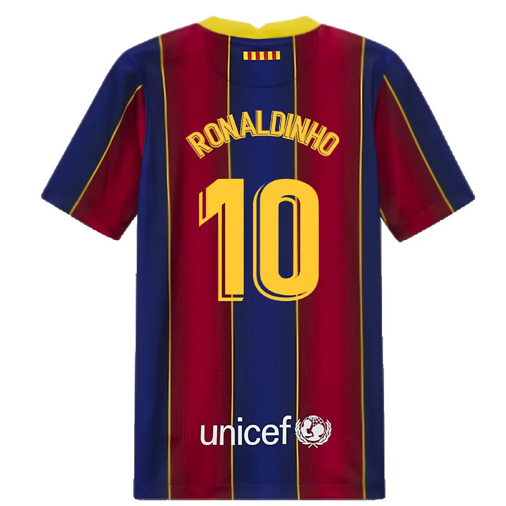 2020-2021 Barcelona Home Jersey (Kids) (RONALDINHO 10)_2