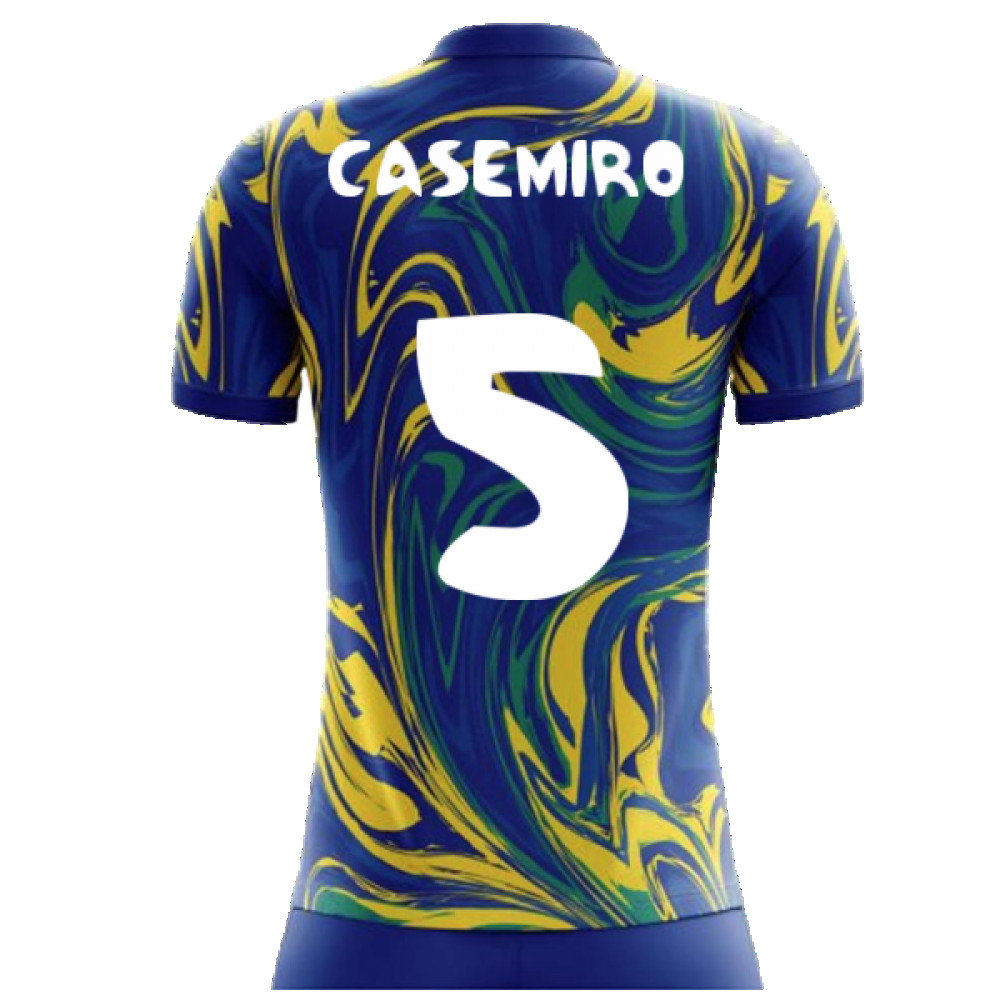 2025-2026 Brazil Away Concept Shirt (Casemiro 5) - Kids_2
