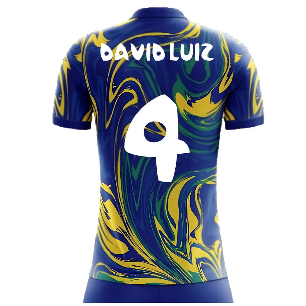 2025-2026 Brazil Away Concept Shirt (David Luiz 4) - Kids_2