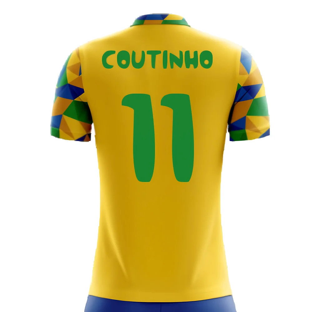 2025-2026 Brazil Home Concept Football Shirt (Coutinho 11)_2
