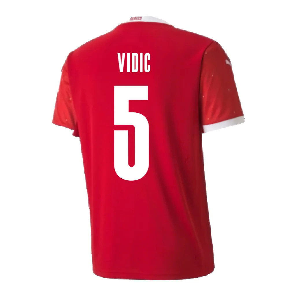2020-2021 Serbia Home Puma Football Shirt (VIDIC 5)_2