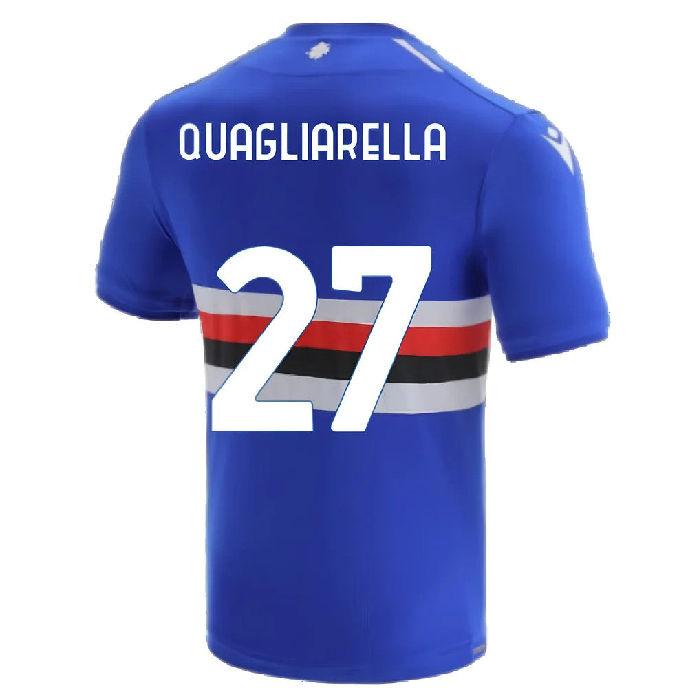 2021-2022 Sampdoria Replica Home Shirt (QUAGLIARELLA 27)_2