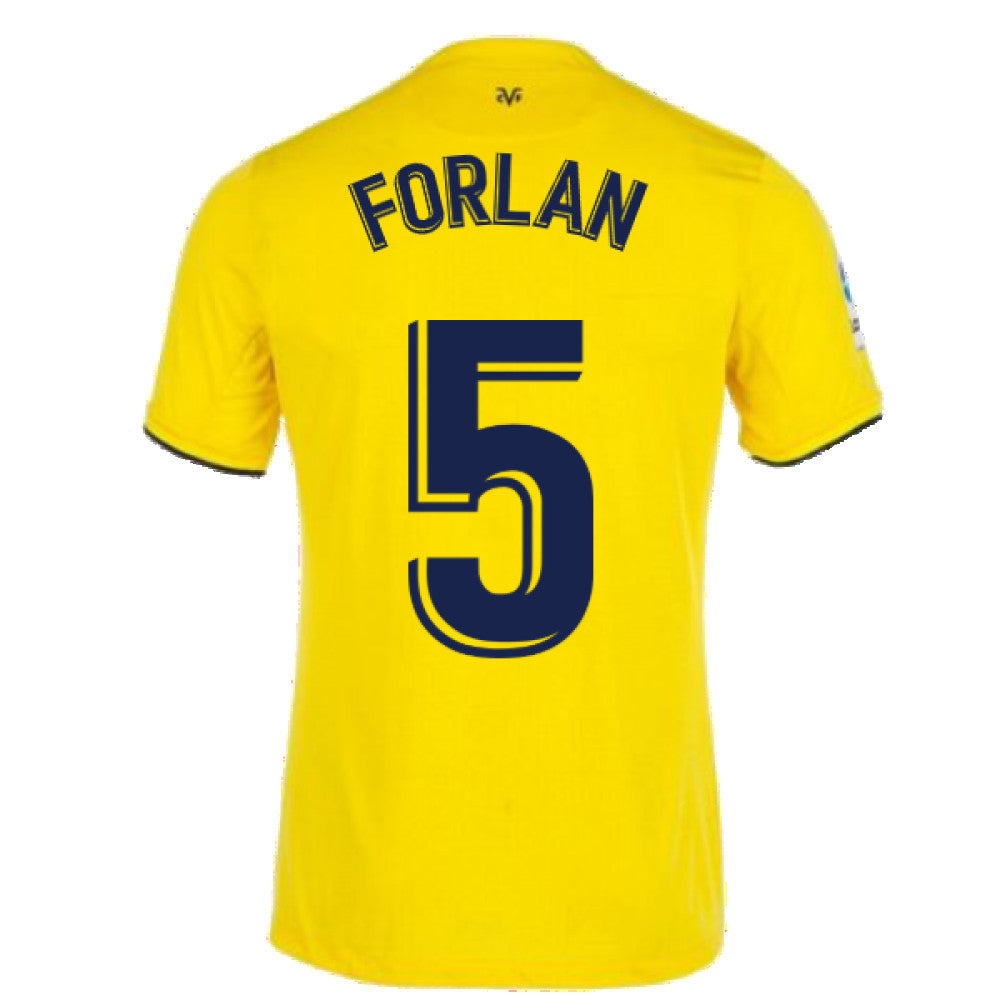 2021-2022 Villarreal Home Shirt (FORLAN 5)_2