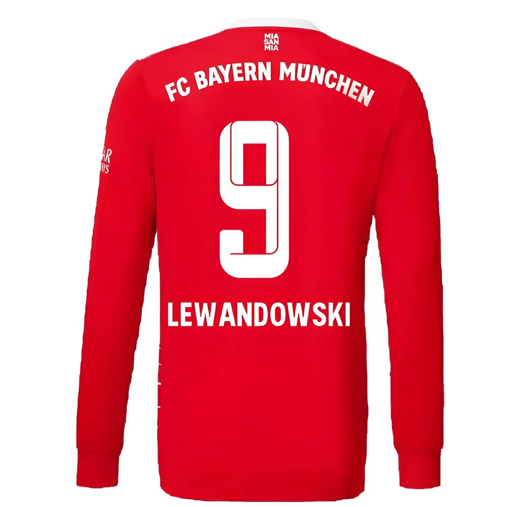 2022-2023 Bayern Munich Long Sleeve Home Shirt (LEWANDOWSKI 9)_2