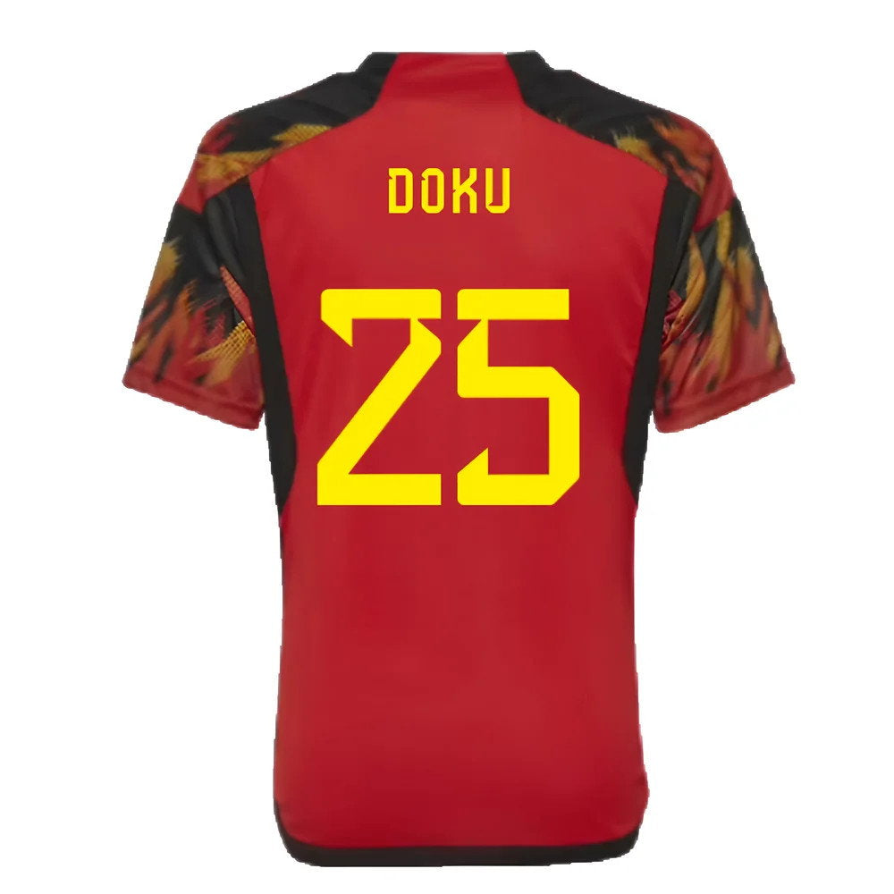 2022-2023 Belgium Home Shirt (Kids) (Doku 25)_2