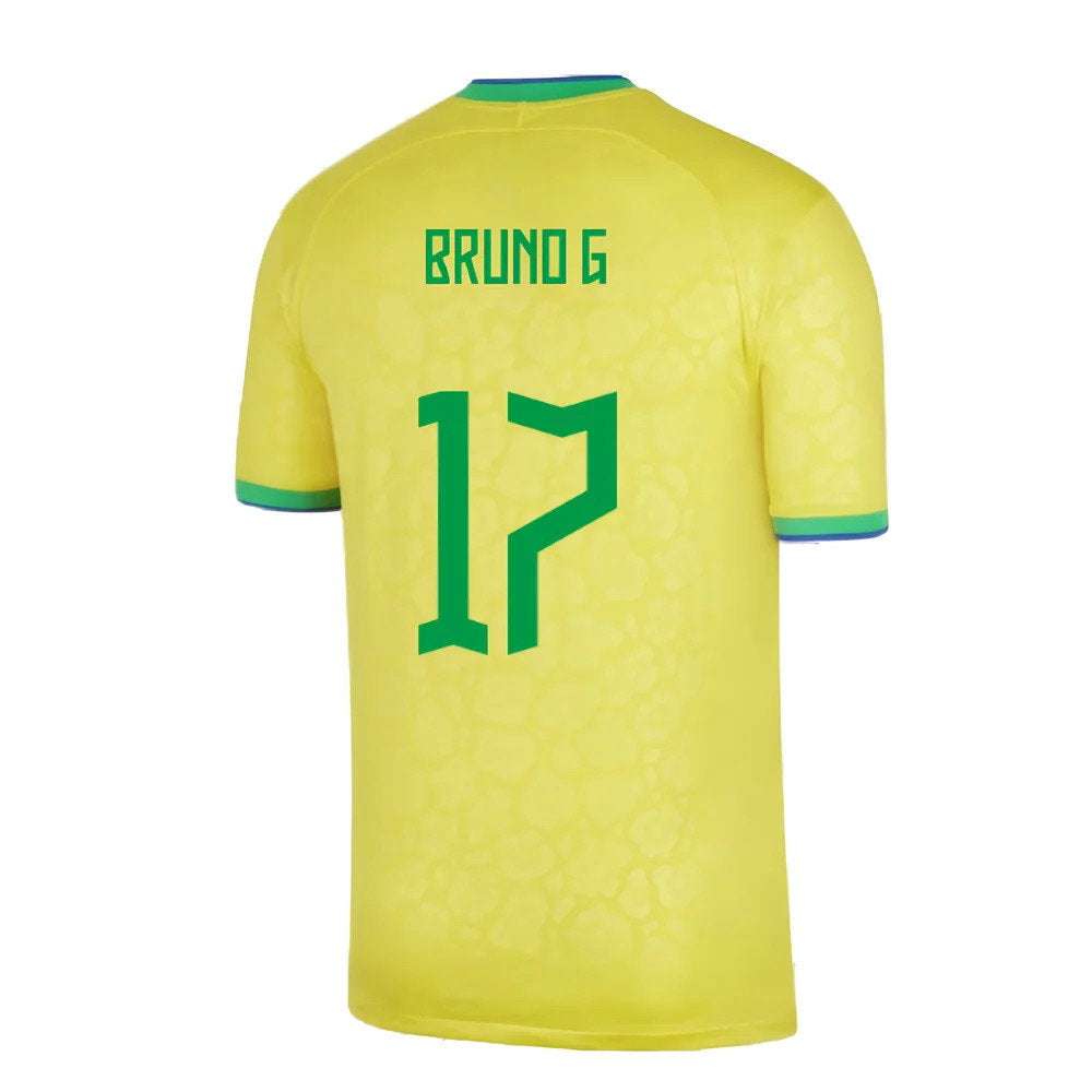 2022-2023 Brazil Little Boys Home Shirt (Bruno G 17)_2