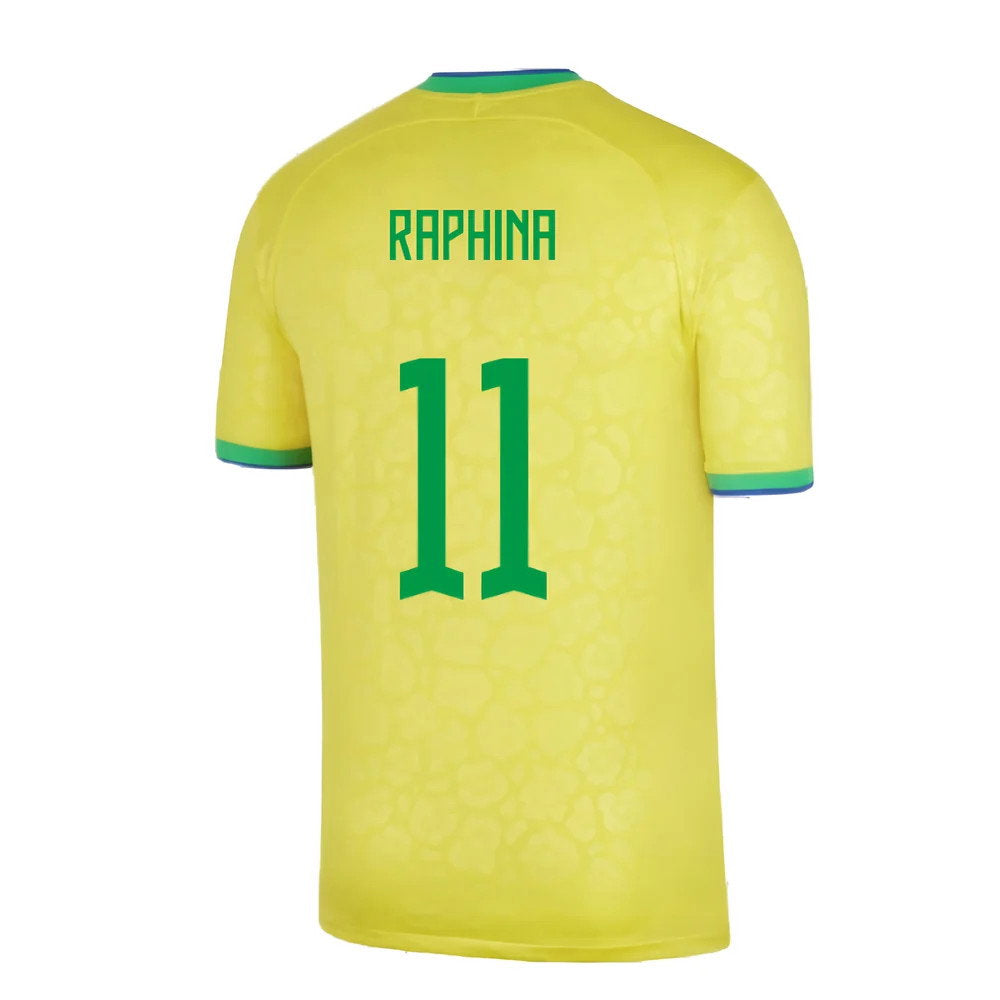 2022-2023 Brazil Little Boys Home Shirt (Raphina 11)_2