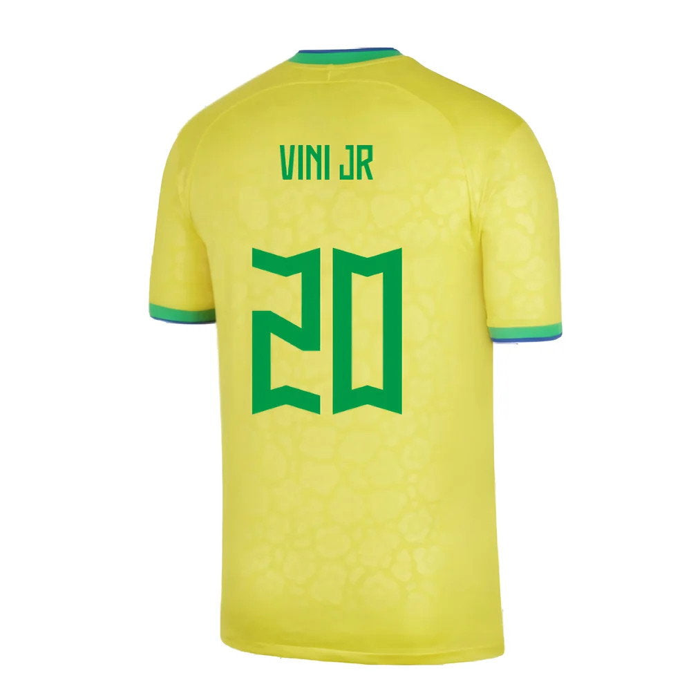 2022-2023 Brazil Little Boys Home Shirt (Vini JR 20)_2