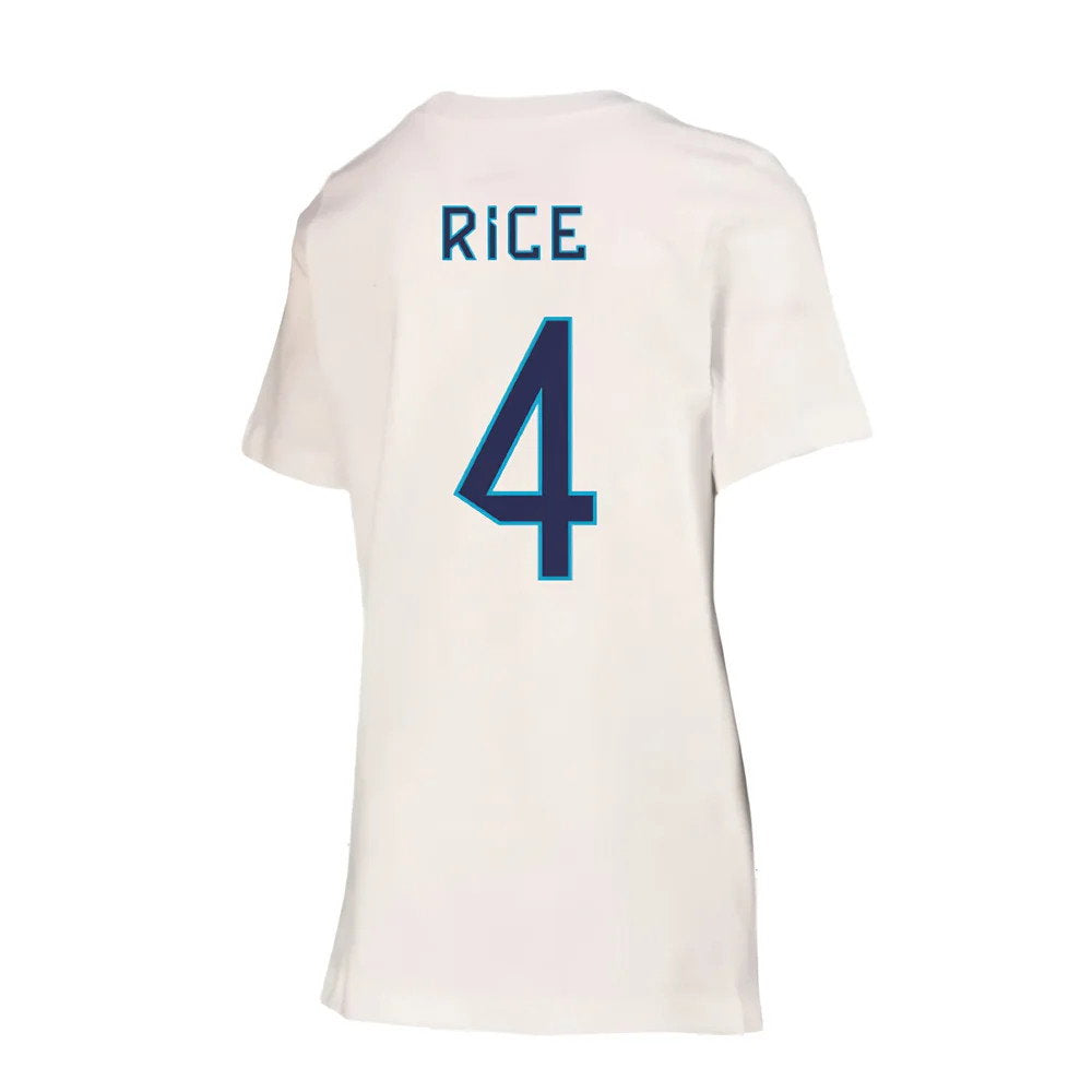 2022-2023 England Crest Tee (White) - Kids (Rice 4)_2
