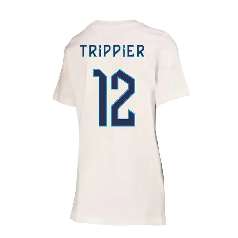 2022-2023 England Crest Tee (White) - Kids (Trippier 12)_2