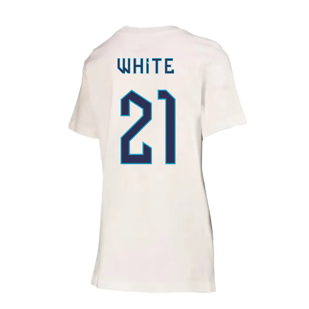 2022-2023 England Crest Tee (White) - Kids (White 21)_2