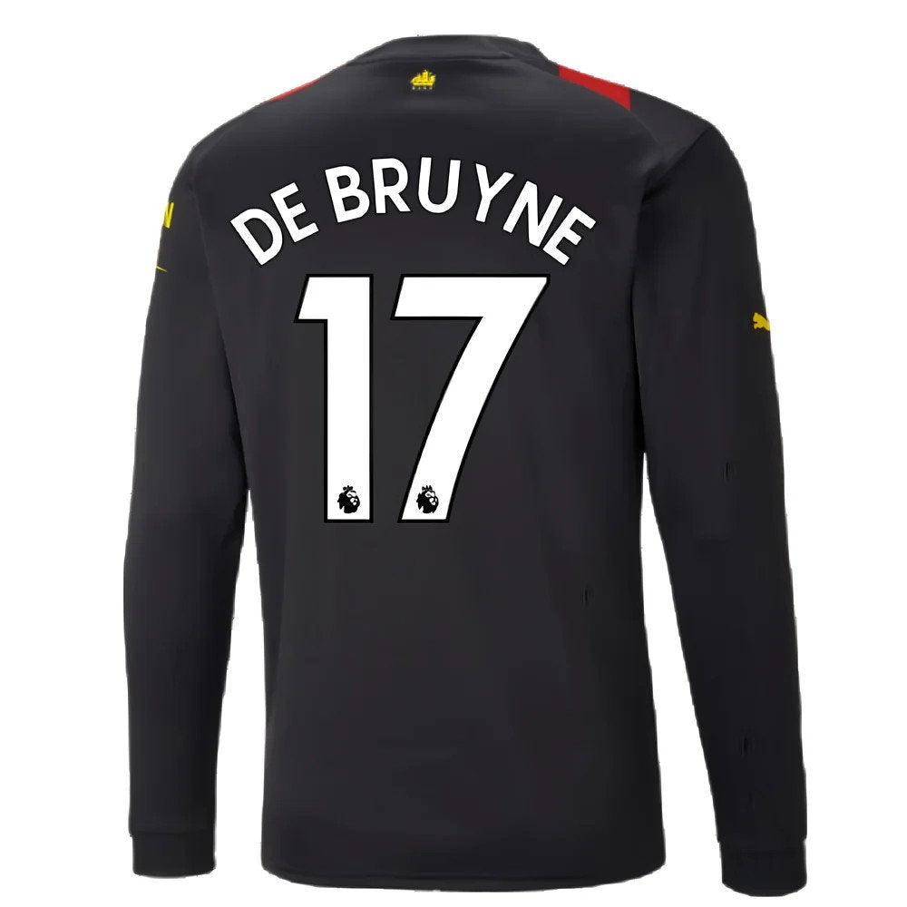 2022-2023 Man City Long Sleeve Away Shirt (DE BRUYNE 17)_2