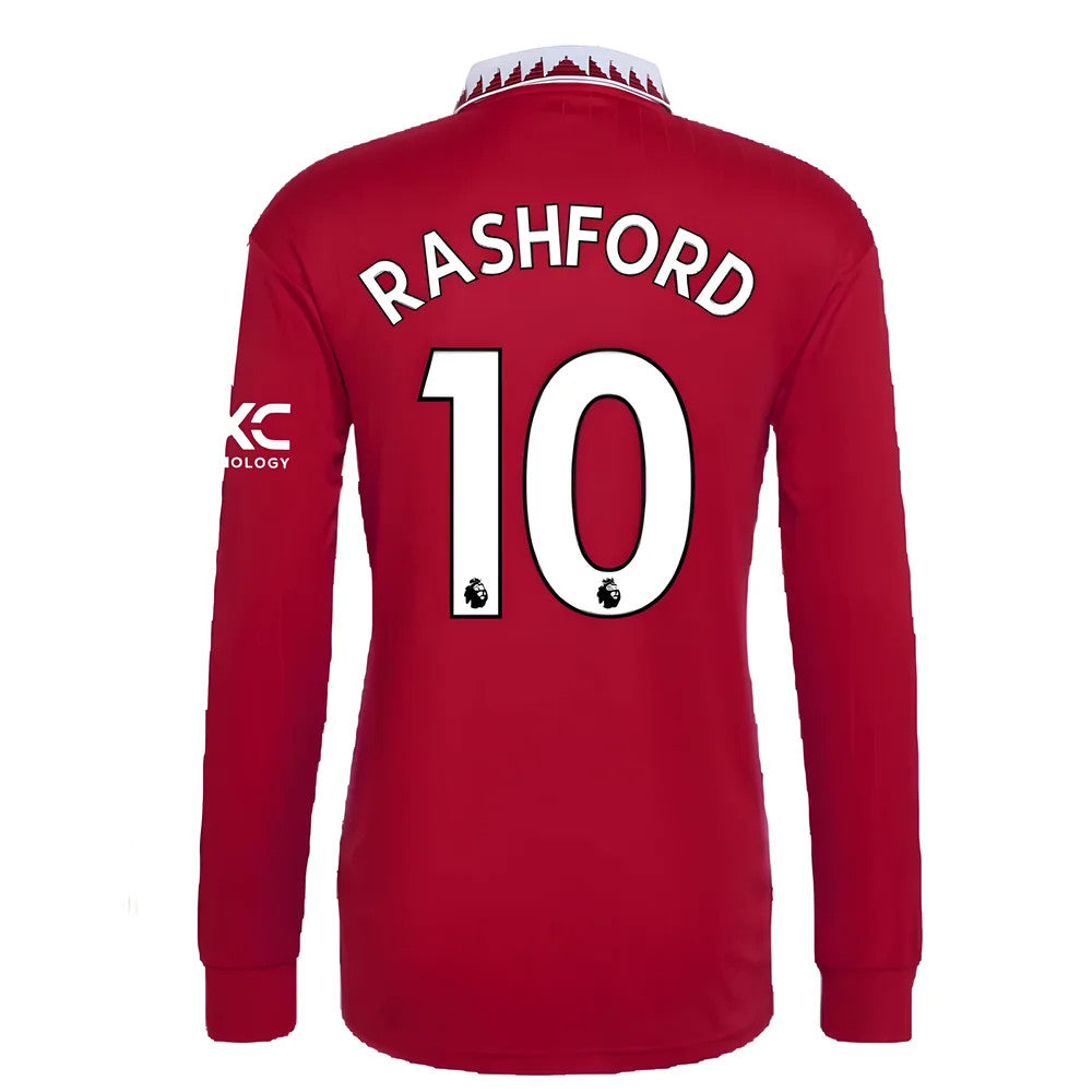 2022-2023 Man Utd Long Sleeve Home Shirt (RASHFORD 10)_2