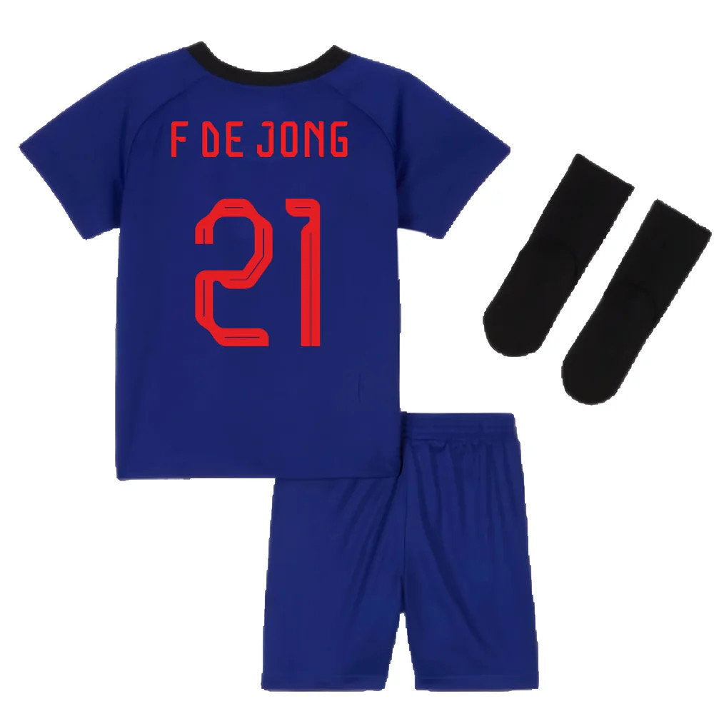 2022-2023 Netherlands Away Mini Kit (F De Jong 21)_2
