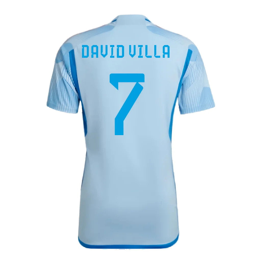 2022-2023 Spain Away Shirt (David Villa 7)_2
