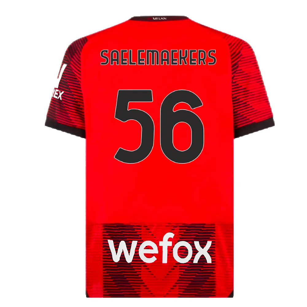 2023-2024 AC Milan Home Shirt (Saelemaekers 56)_2