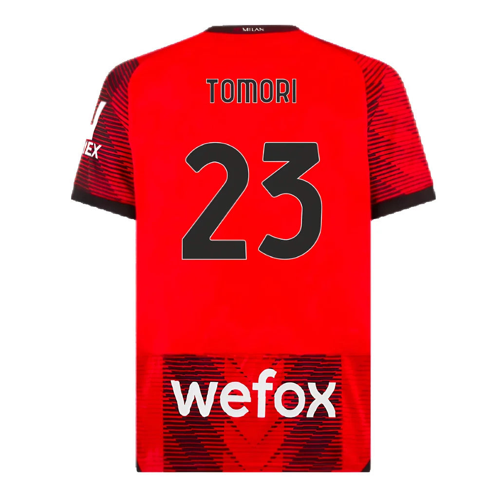 2023-2024 AC Milan Home Shirt (Tomori 23)_2