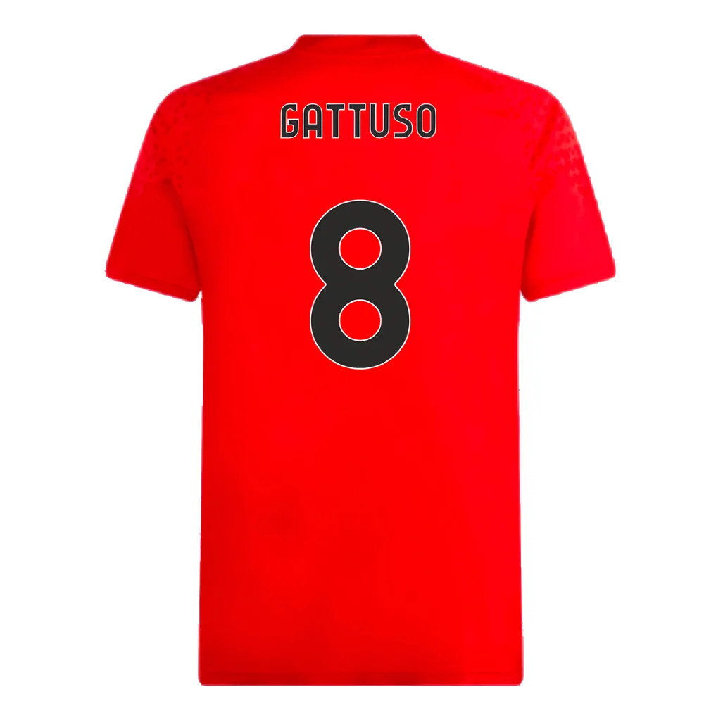 2023-2024 AC Milan Training Jersey (Red) (Gattuso 8)_2