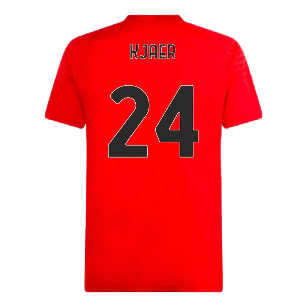 2023-2024 AC Milan Training Jersey (Red) (Kjaer 24)_2
