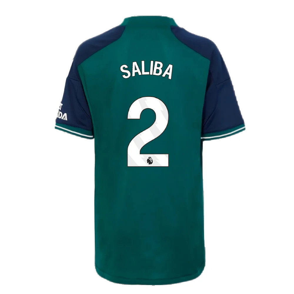 2023-2024 Arsenal Third Shirt (Kids) (Saliba 2)_2