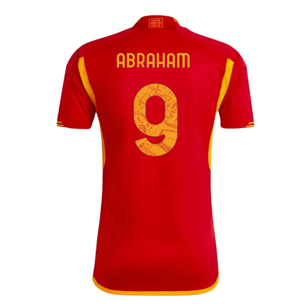 2023-2024 AS Roma Home Shirt (ABRAHAM 9)_0