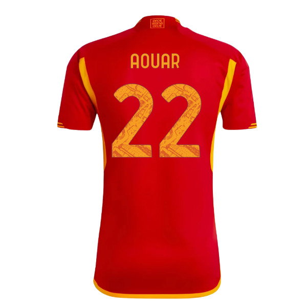 2023-2024 AS Roma Home Shirt (AOUAR 22)_0