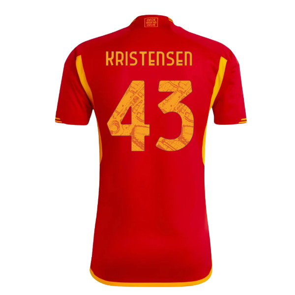 2023-2024 AS Roma Home Shirt (KRISTENSEN 43)_0