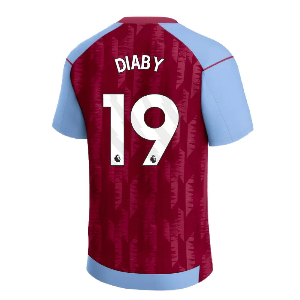 2023-2024 Aston Villa Home Shirt (Kids) (Diaby 19)_2