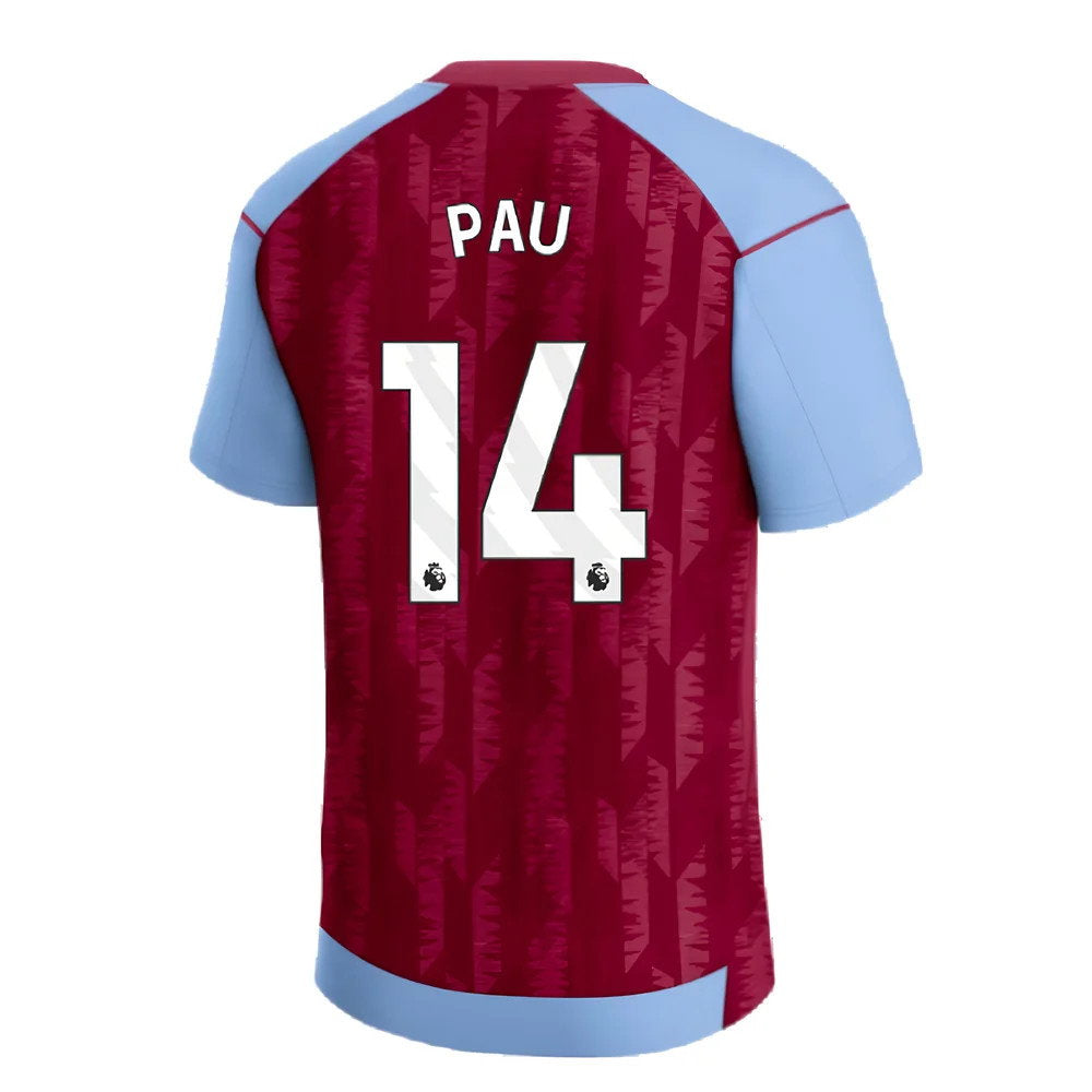 2023-2024 Aston Villa Home Shirt (Kids) (Pau 14)_2