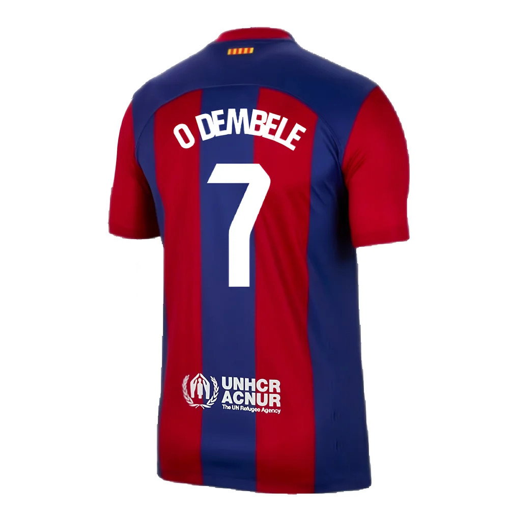 2023-2024 Barcelona Home Shirt (O Dembele 7)_2