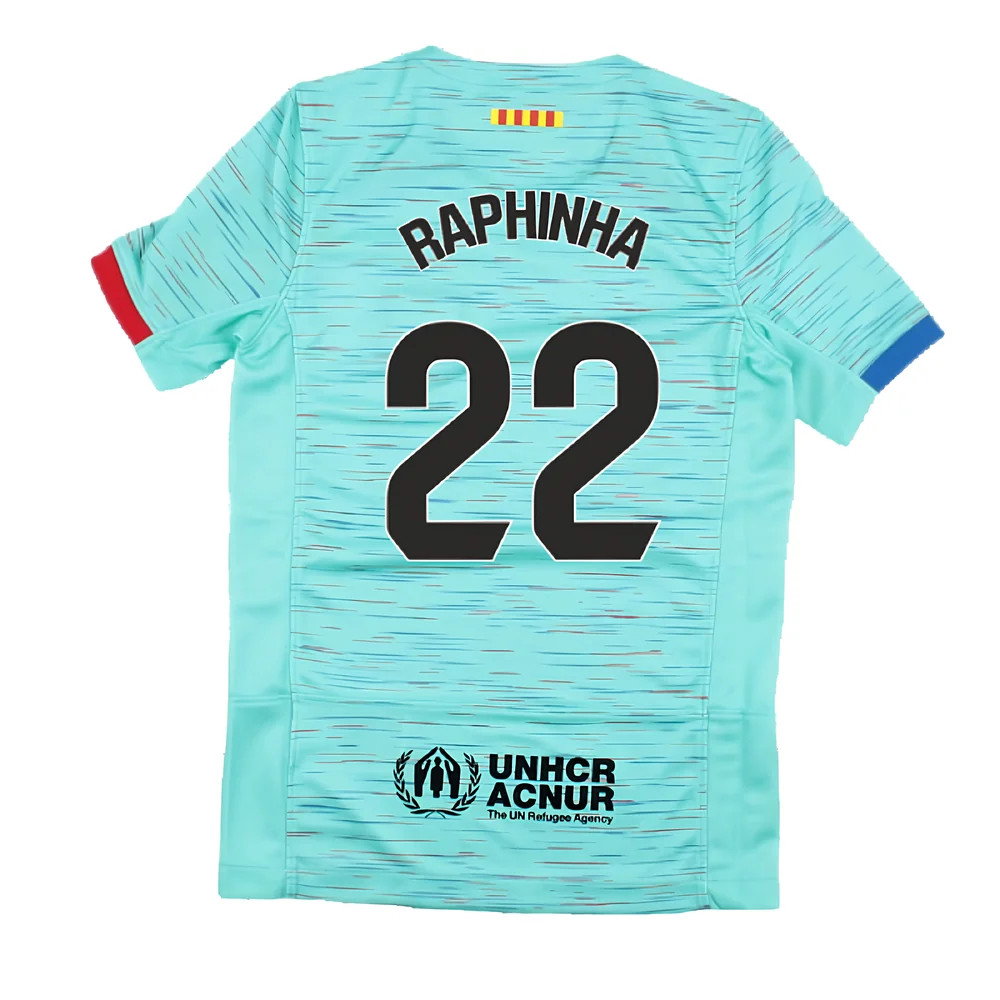 2023-2024 Barcelona Third Shirt (Kids) (Raphinha 22)_2