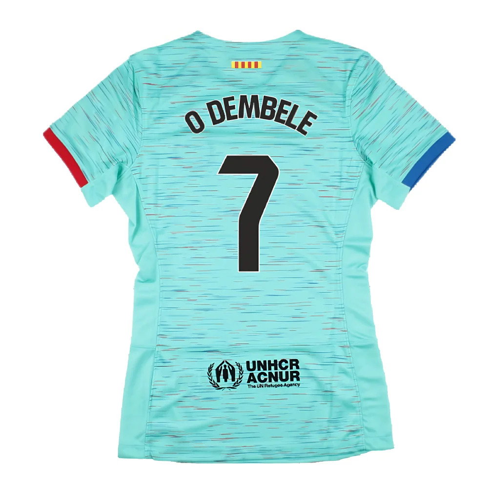 2023-2024 Barcelona Third Shirt (Womens) (O Dembele 7)_2