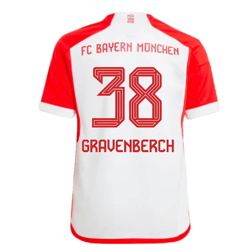 2023-2024 Bayern Munich Home Shirt (Kids) (Gravenberch 38)_2