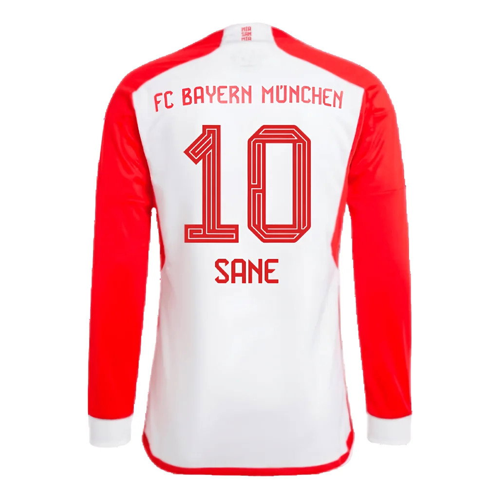 2023-2024 Bayern Munich Long Sleeve Home Shirt (Sane 10)_2