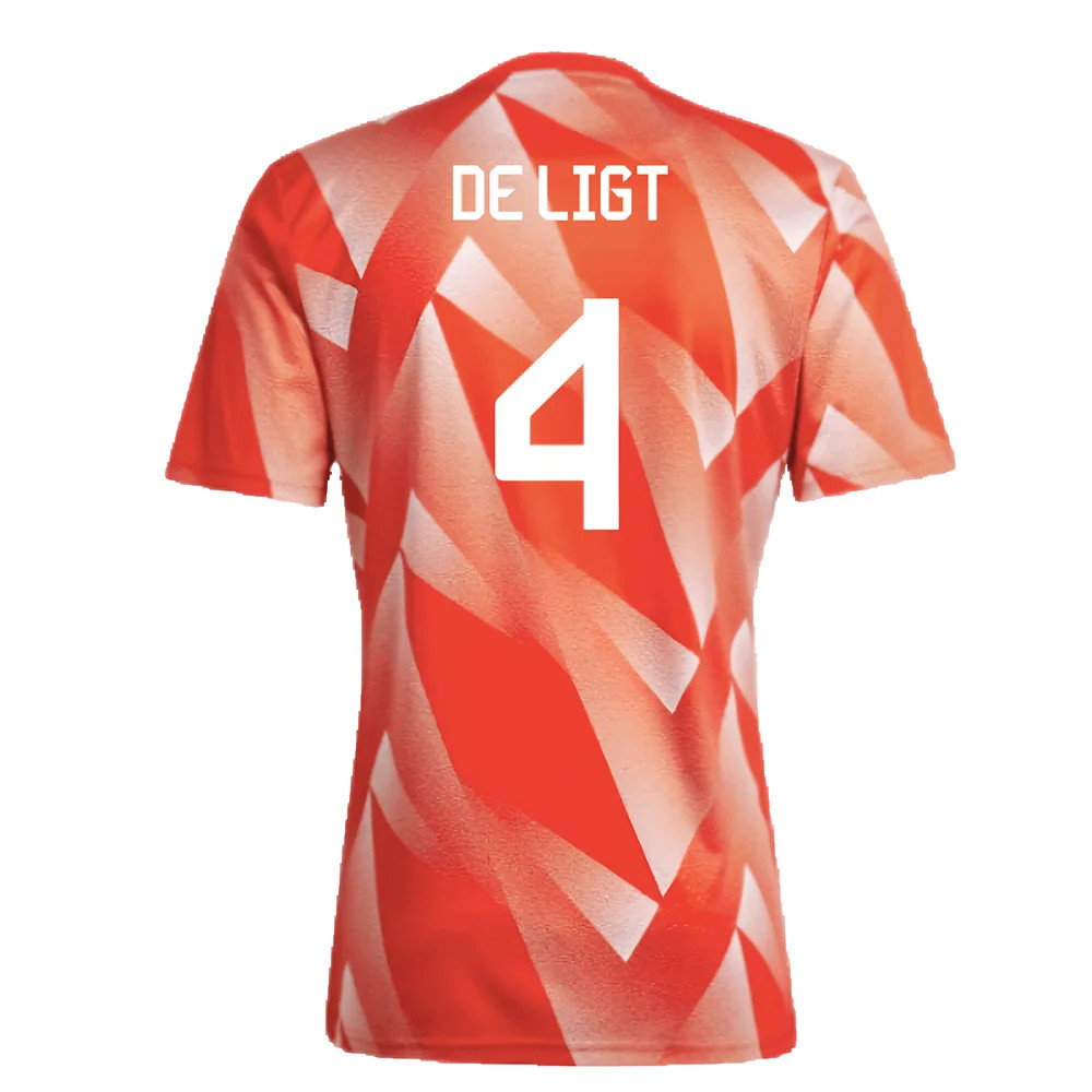 2023-2024 Bayern Munich Pre-Match Shirt (Red) (De Ligt 4)_2